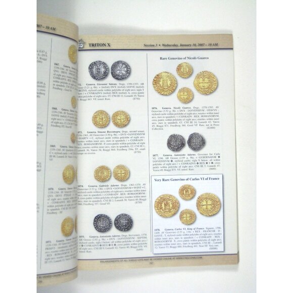 Triton X Auction Catalog January 9 to 10 2007 NY International Numismatic PPB - Picture 8 of 11